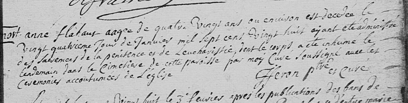 Décès 1728