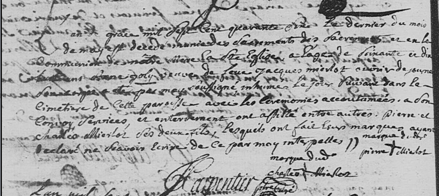 Décès 1746