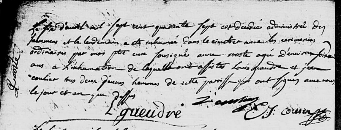 Décès 1747
