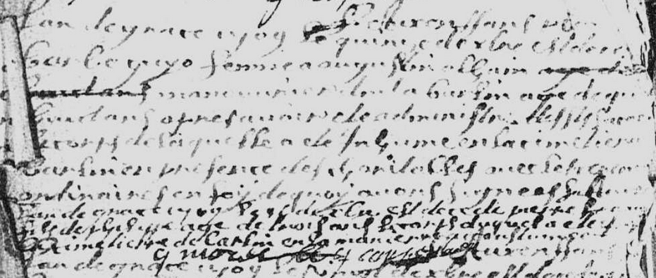 Décès 1709