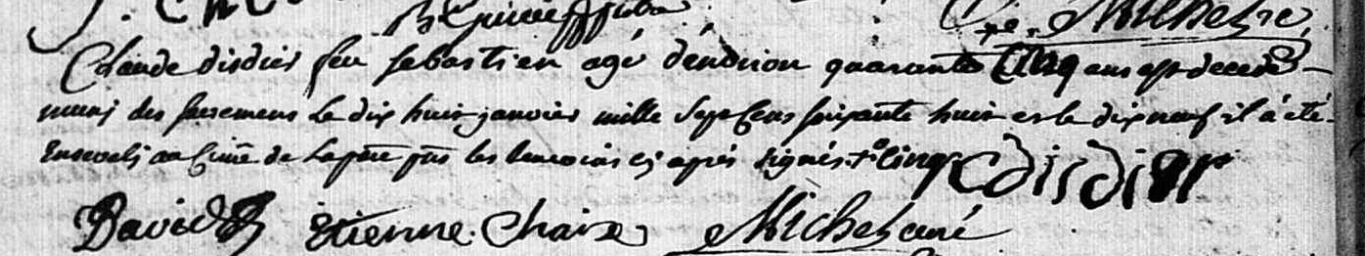 Décès 1768