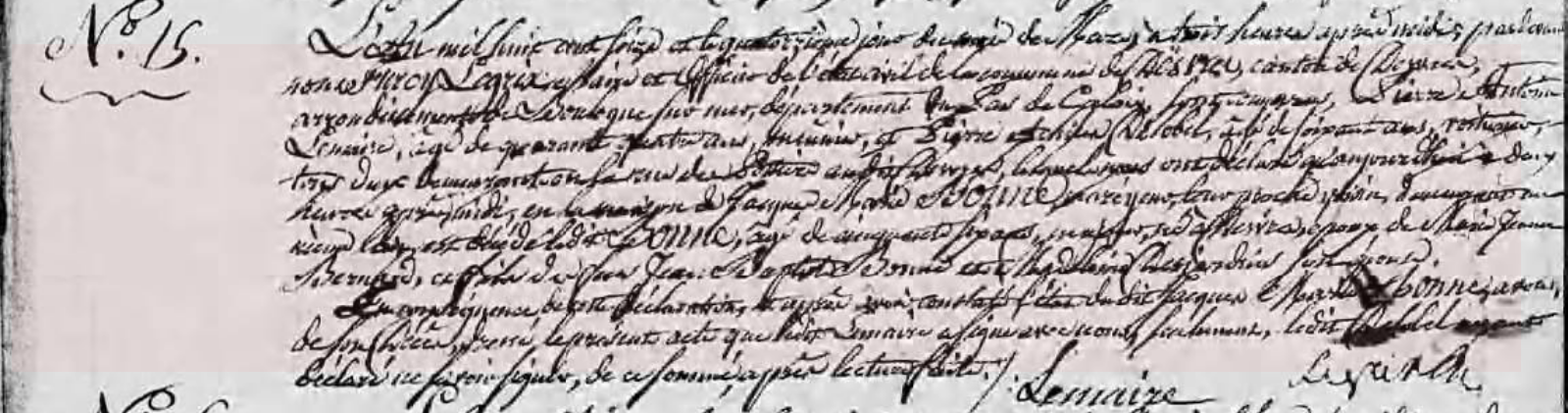 Décès 1816