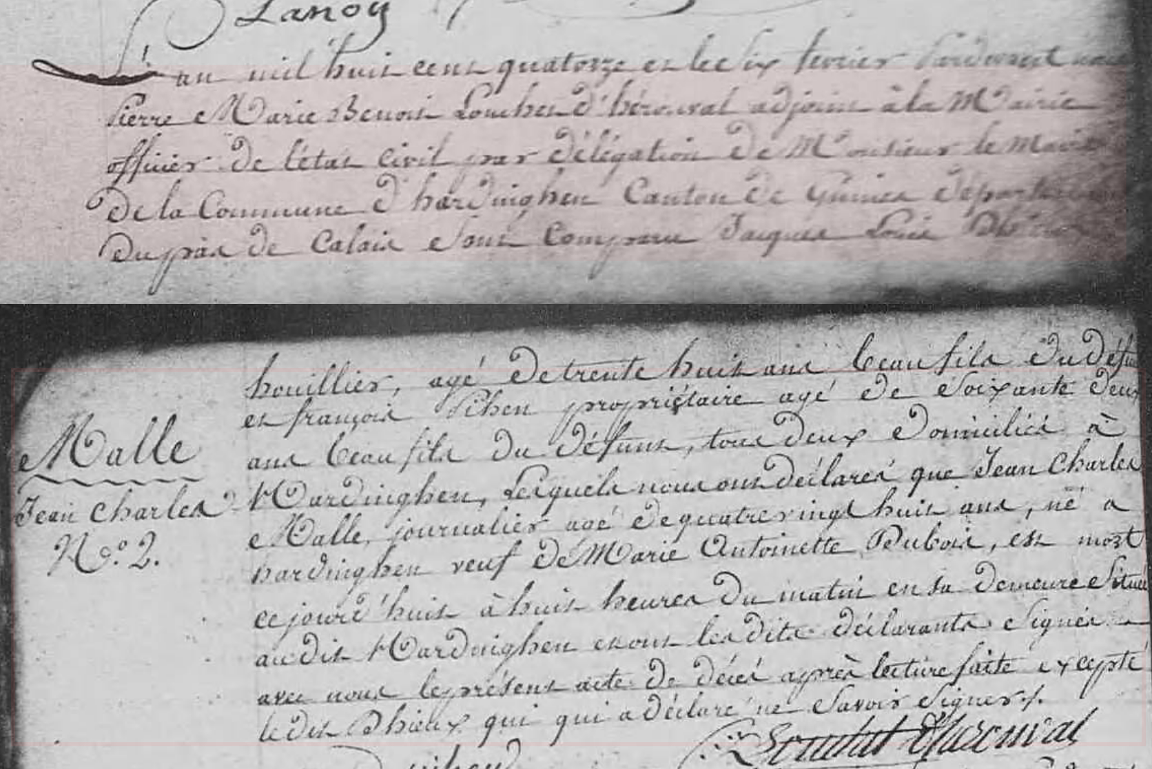 Décès 1814