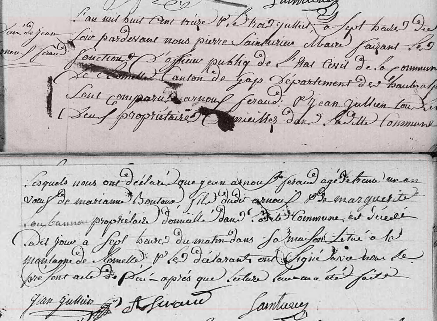 Décès 1813