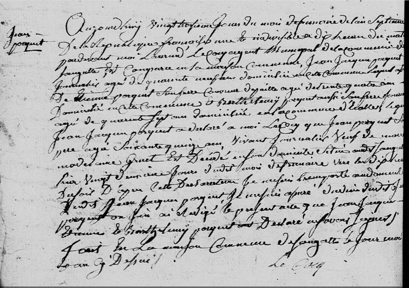 Décès 1798