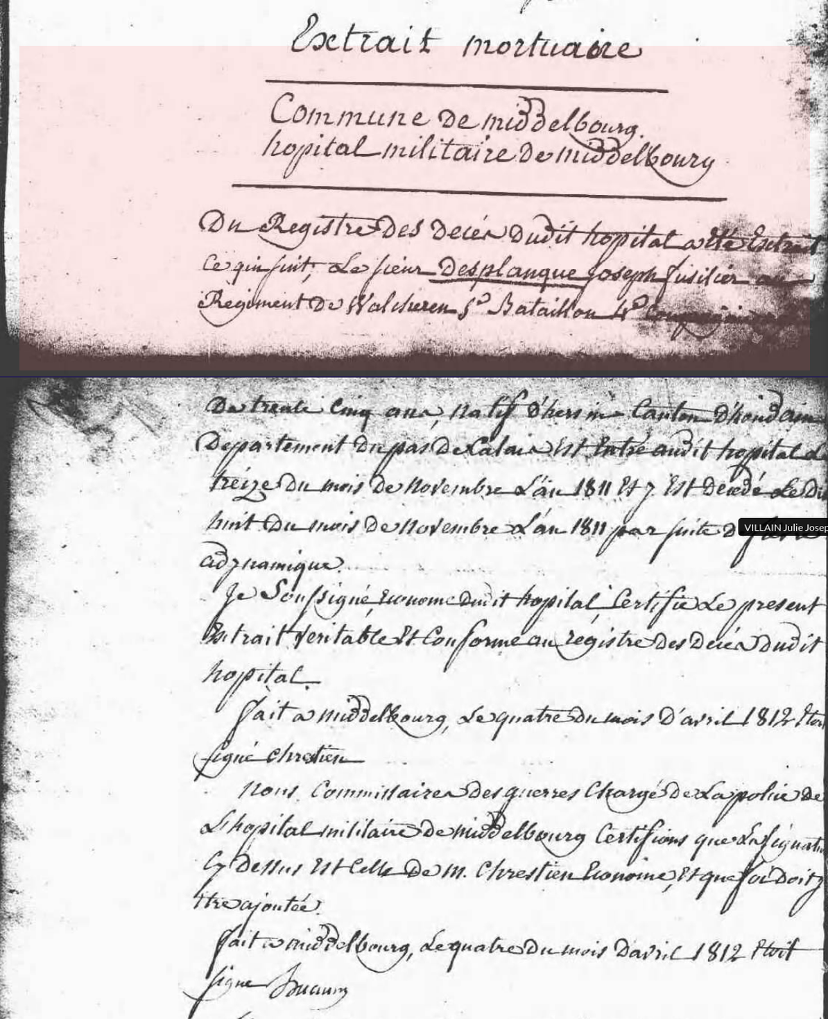 Décès 1811