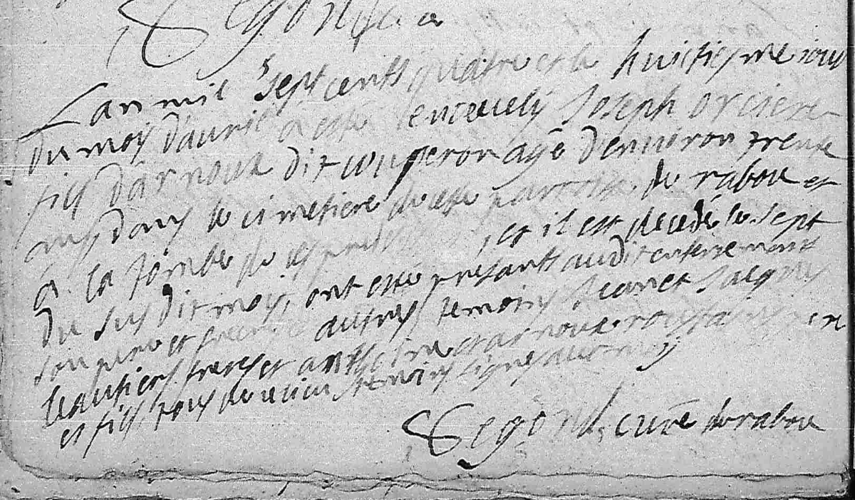 Décès 1704