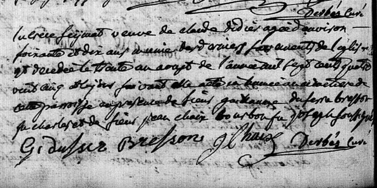 Décès 1785