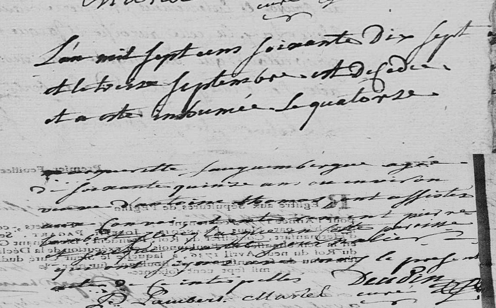 Décès 1777