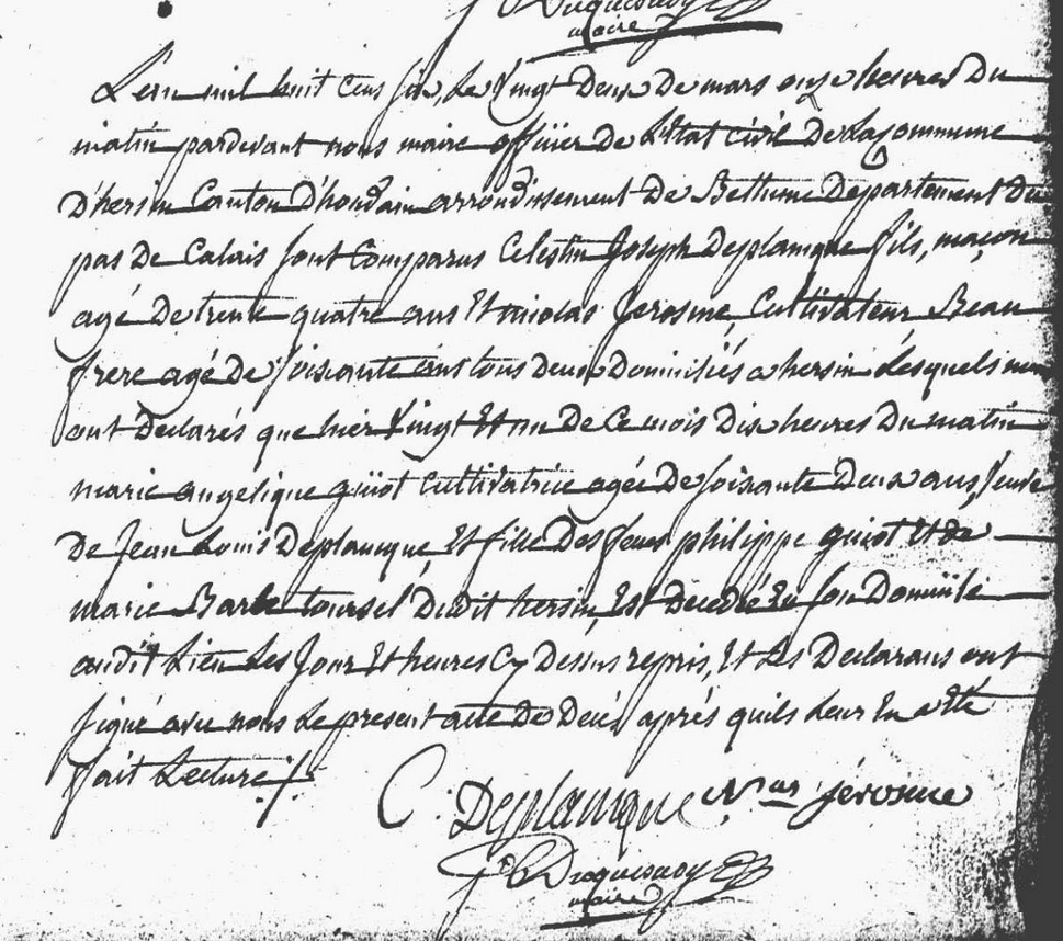 Décès 1806
