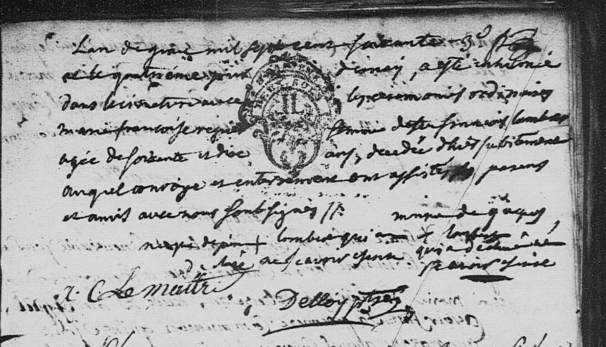 Décès 1760