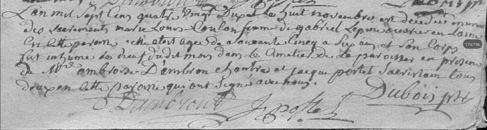 Décès 1790