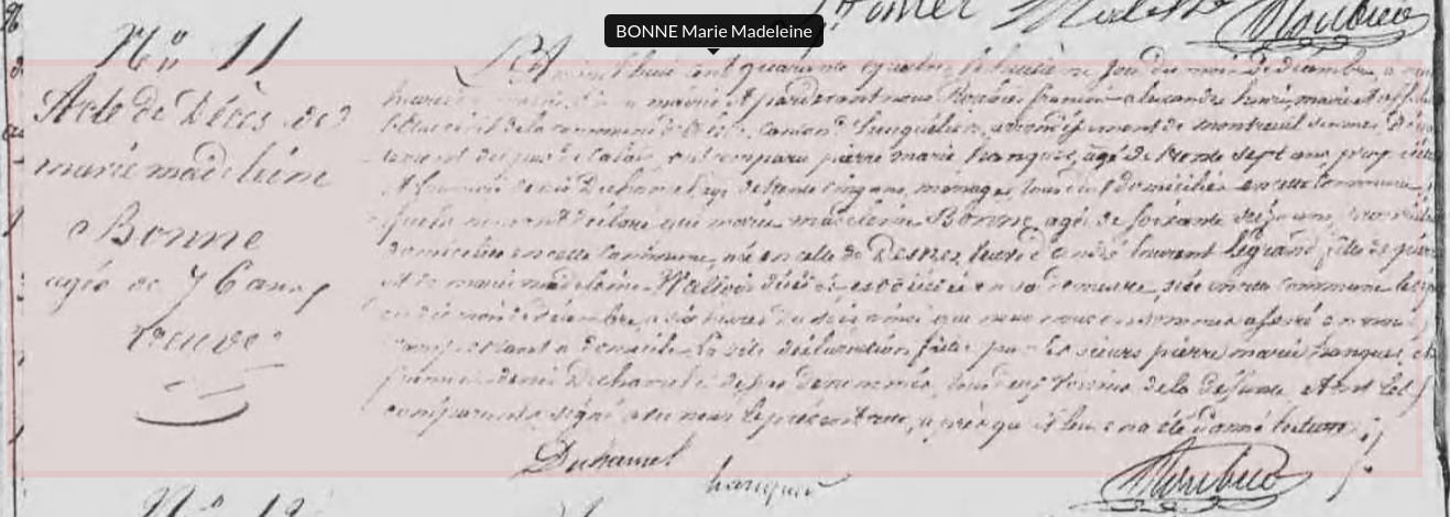 Décès 1844