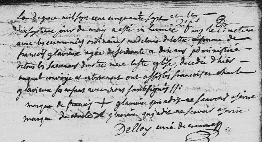 Décès 1757
