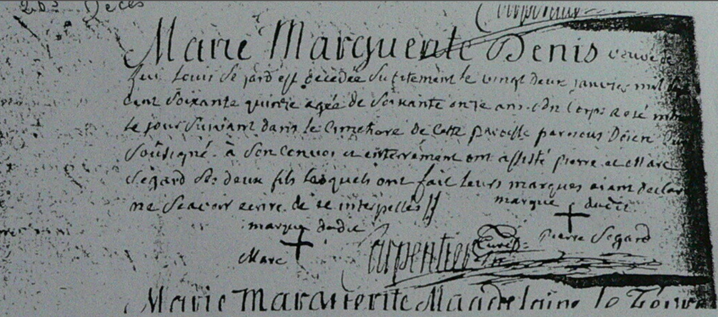 Décès 1775