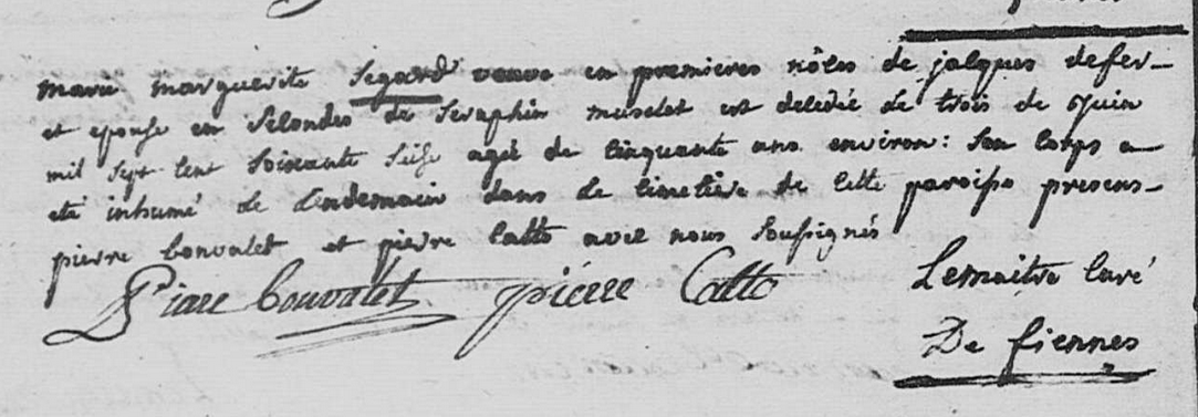 Décès 1776