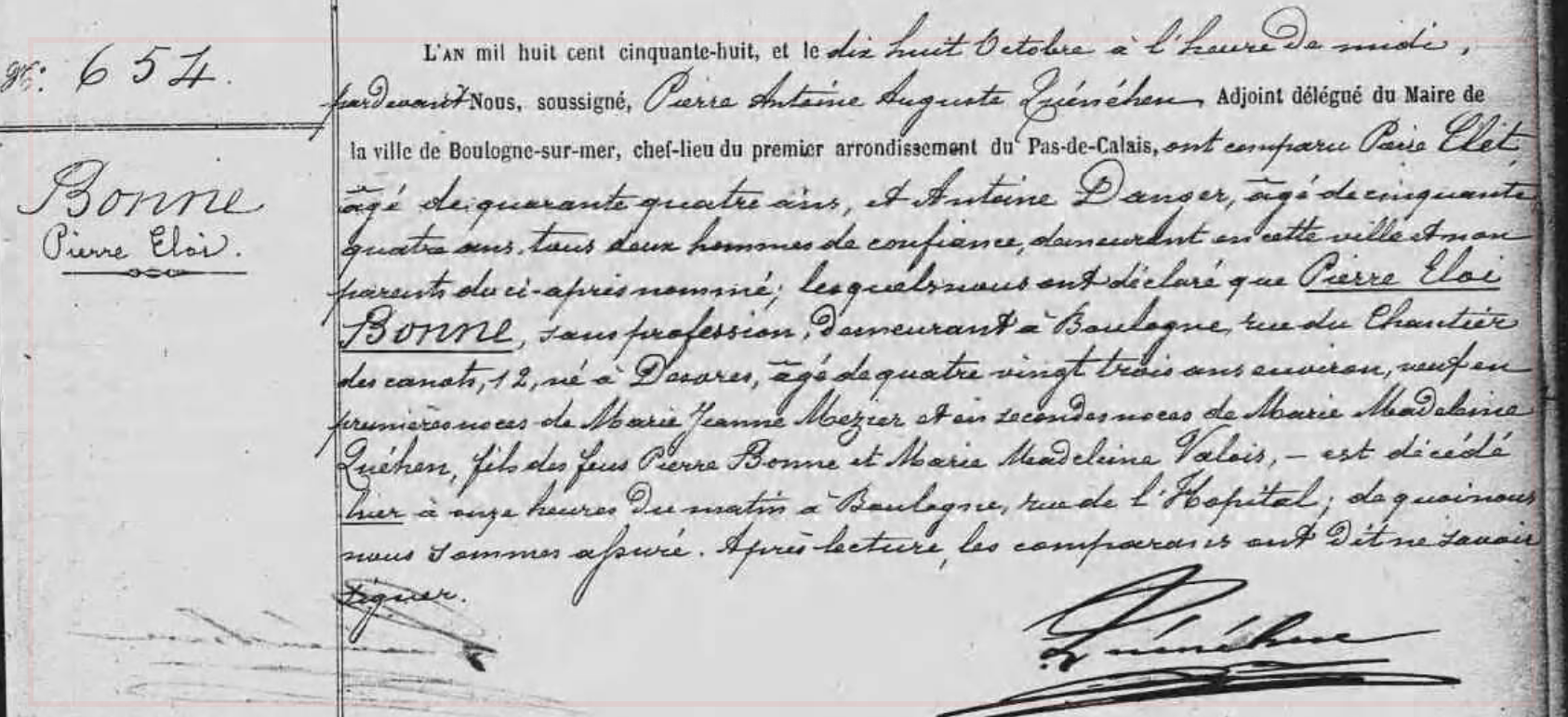 Décès 1858