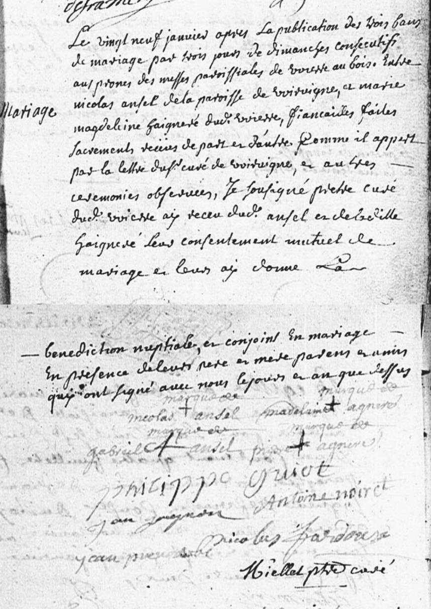 Mariage 1732