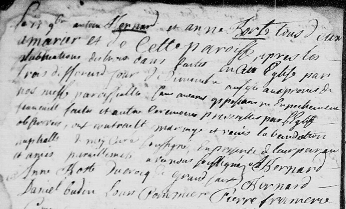 Mariage 1716