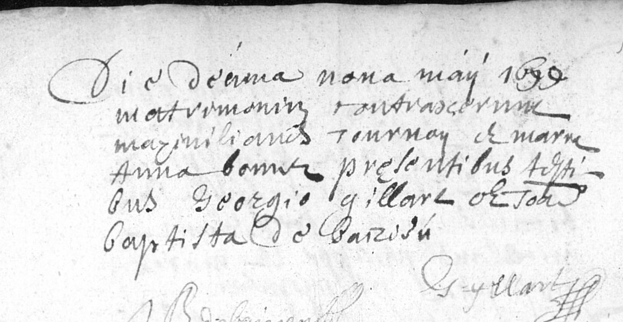 Mariage 1699