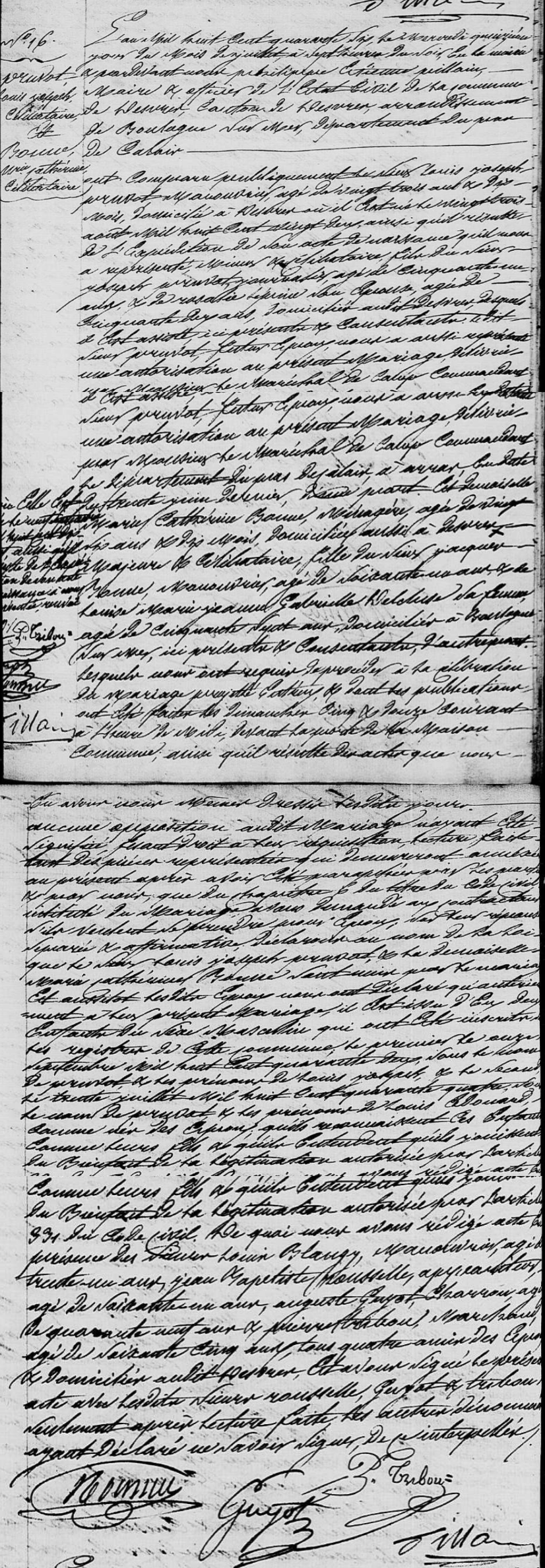 Mariage 1846