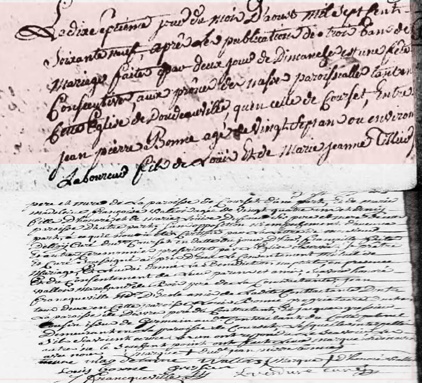 Mariage 1769