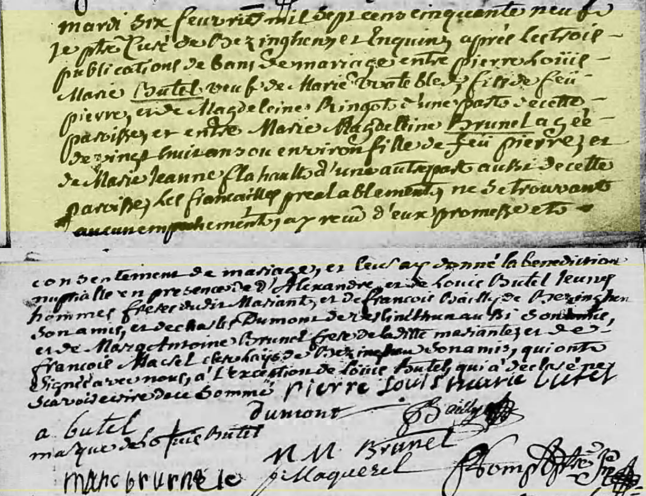 Mariage 1759
