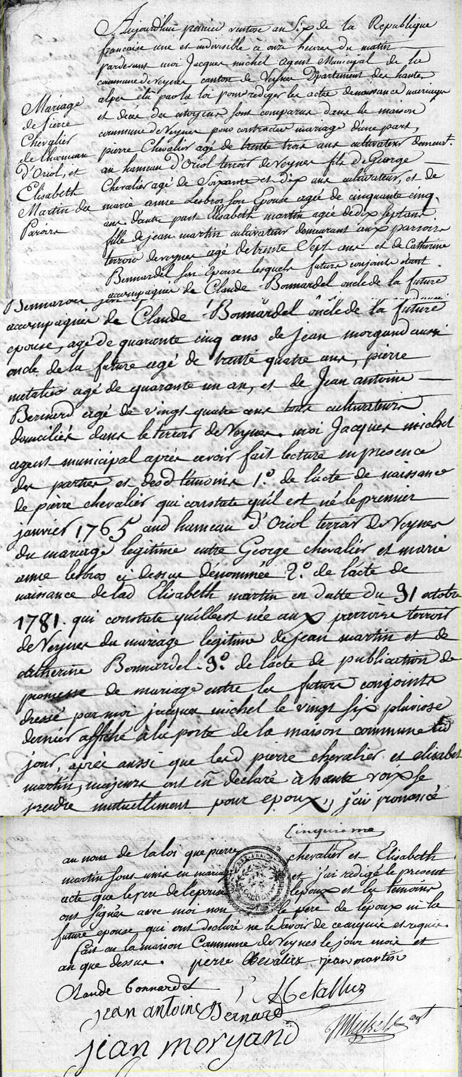 Mariage 1798