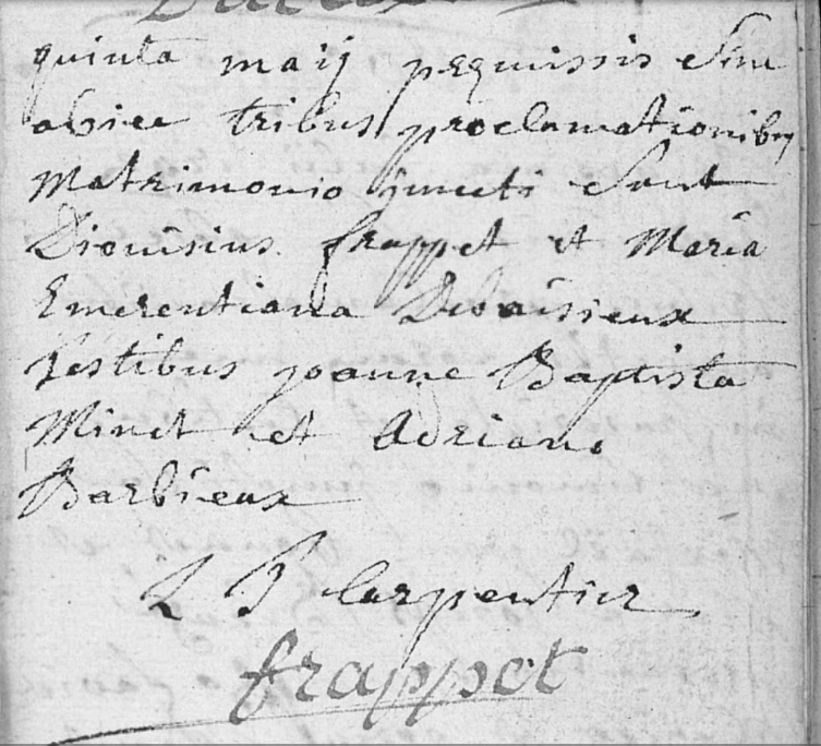Mariage 1742