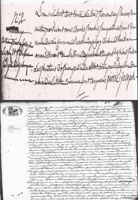Mariage 1830