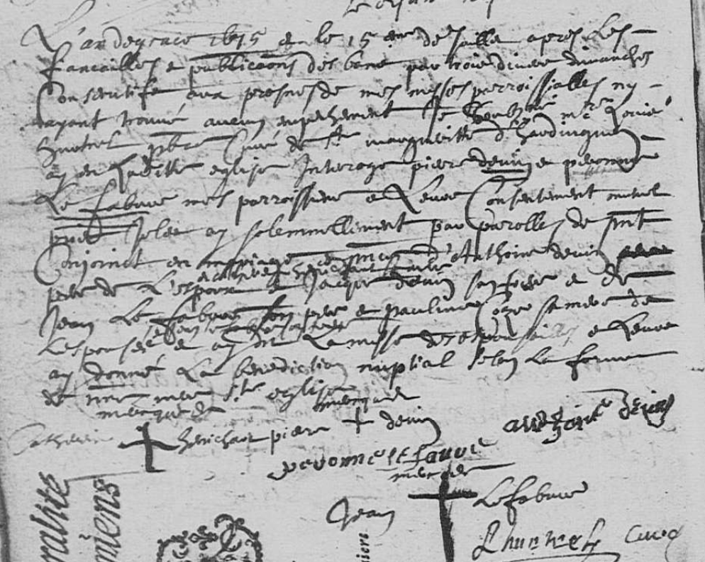 Mariage 1675