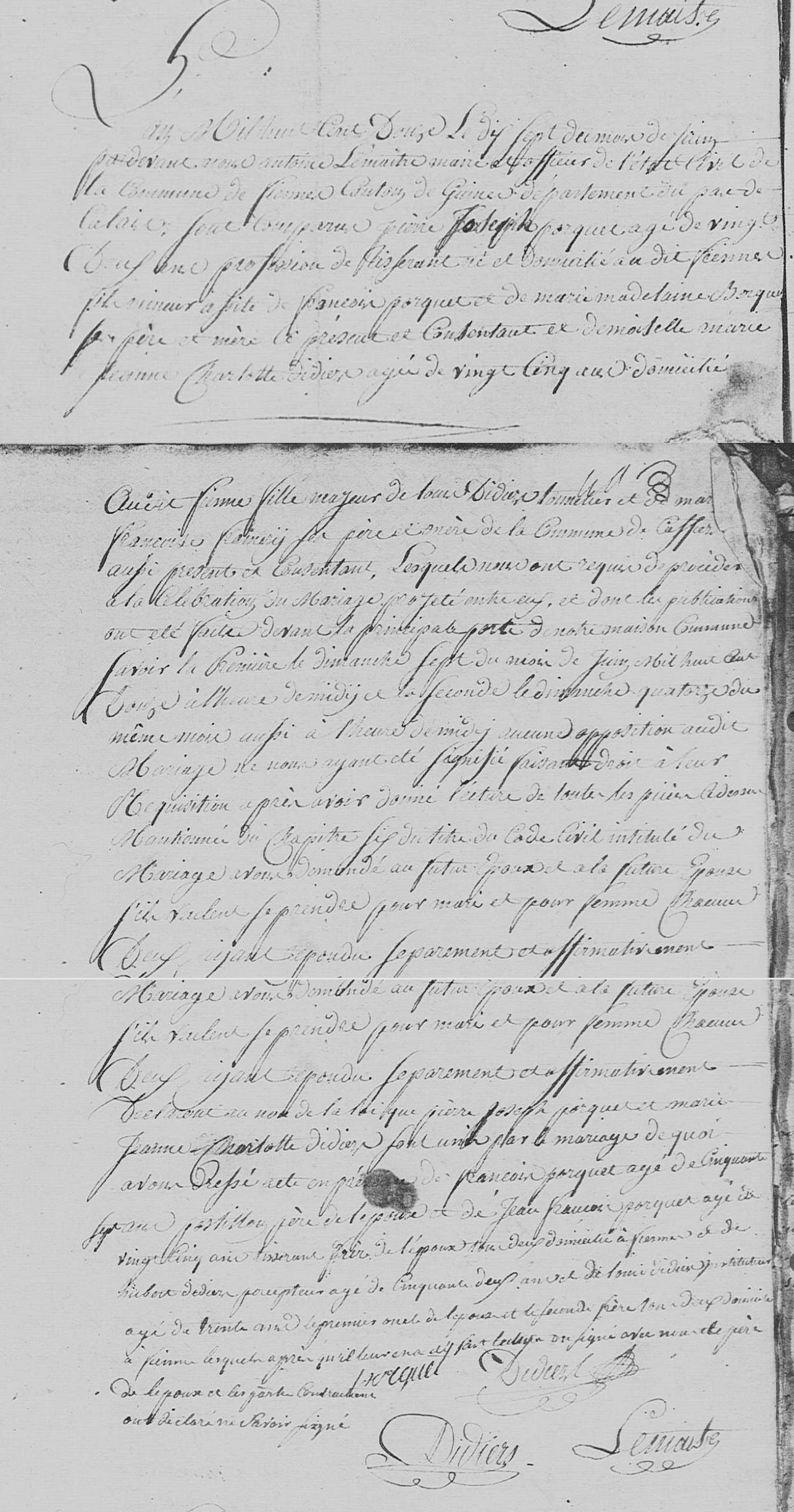 Mariage 1812