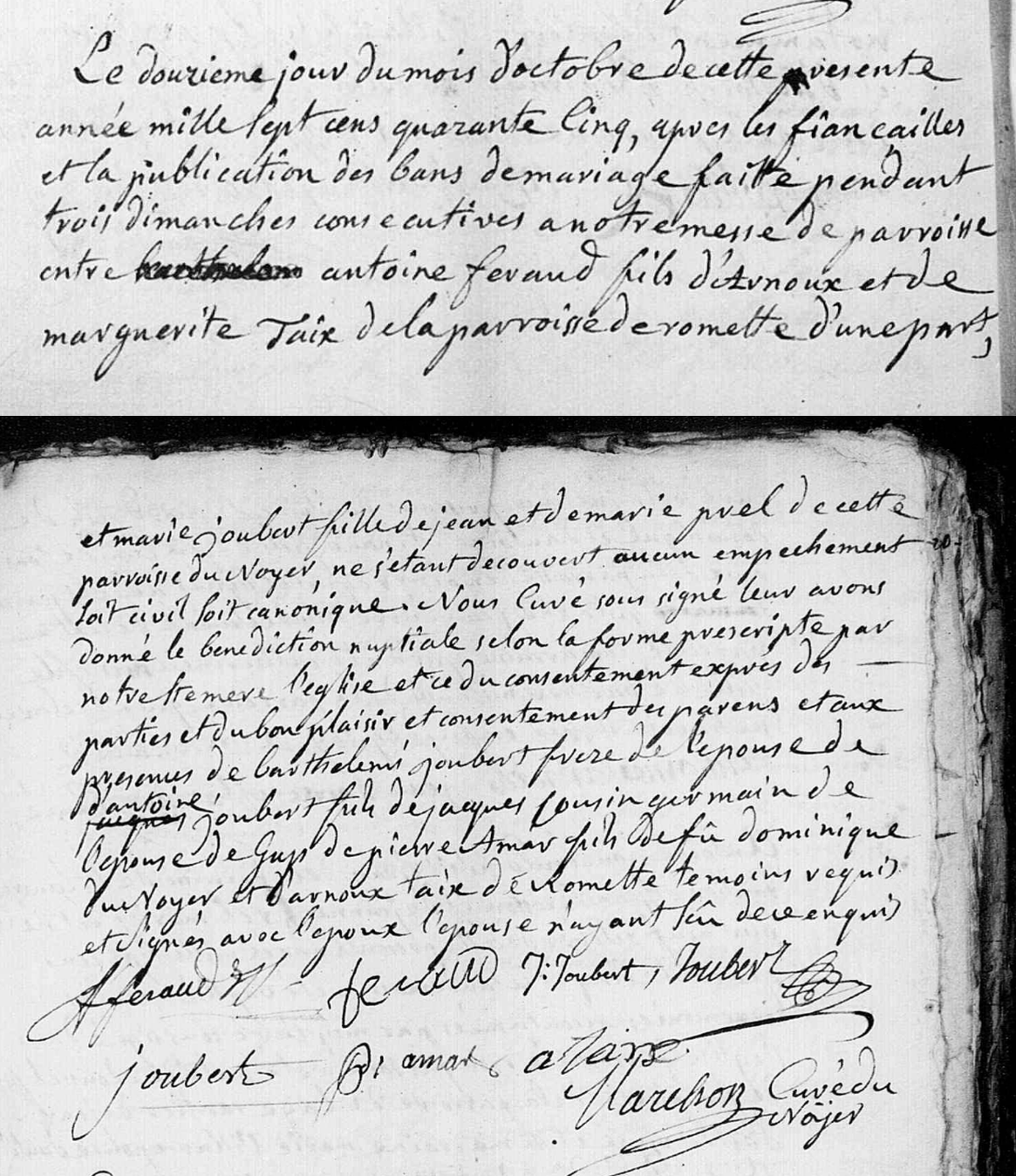 Mariage 1745