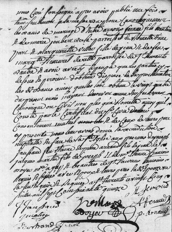 Mariage 1775