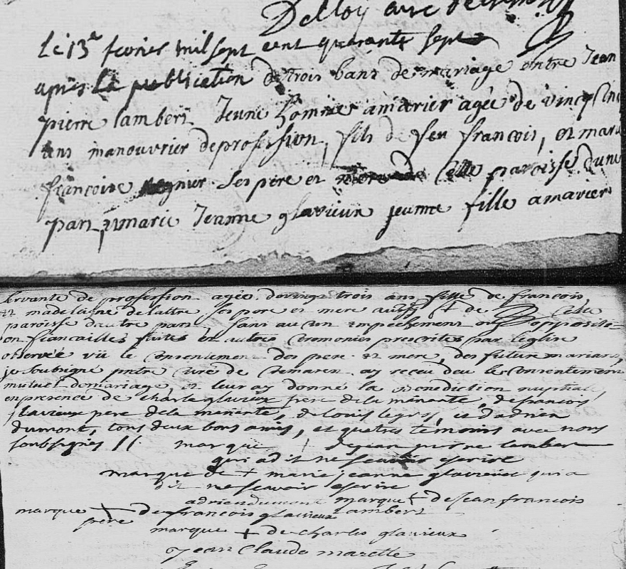 Mariage 1747