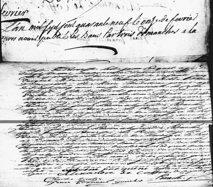 Mariage 1749