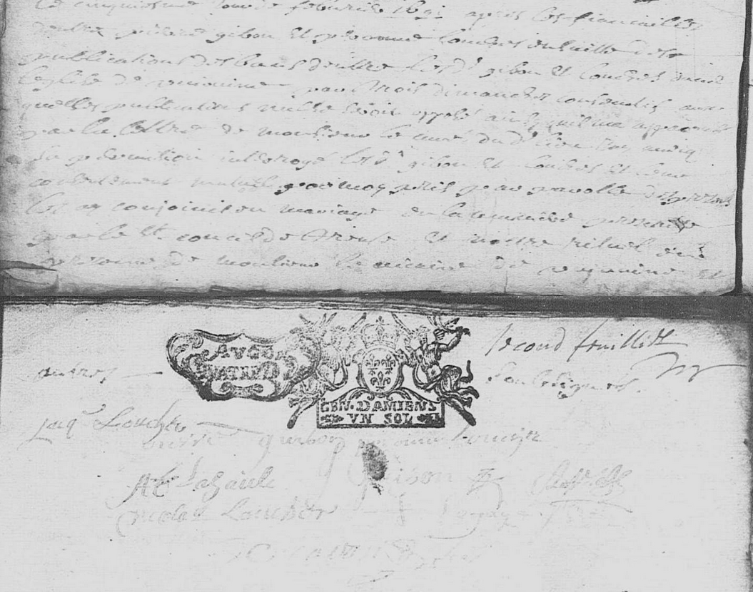 Mariage 1691