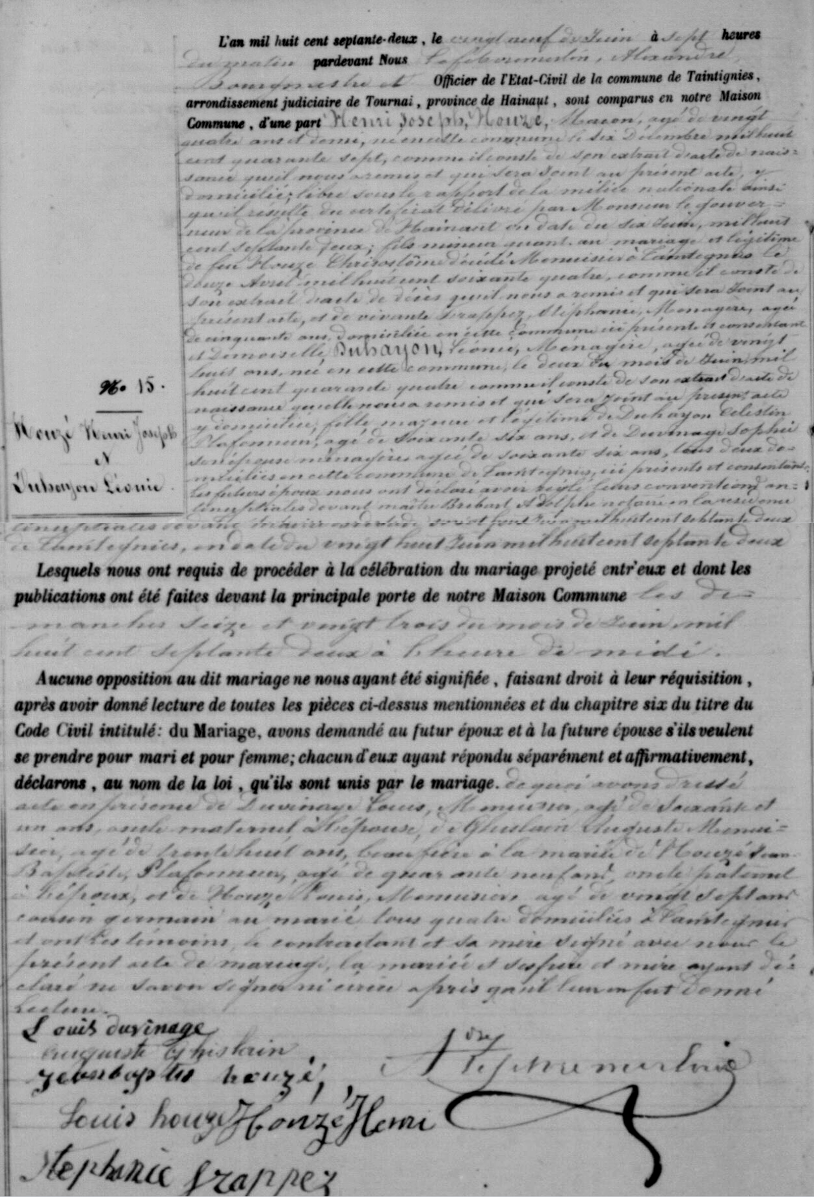 Mariage 1872
