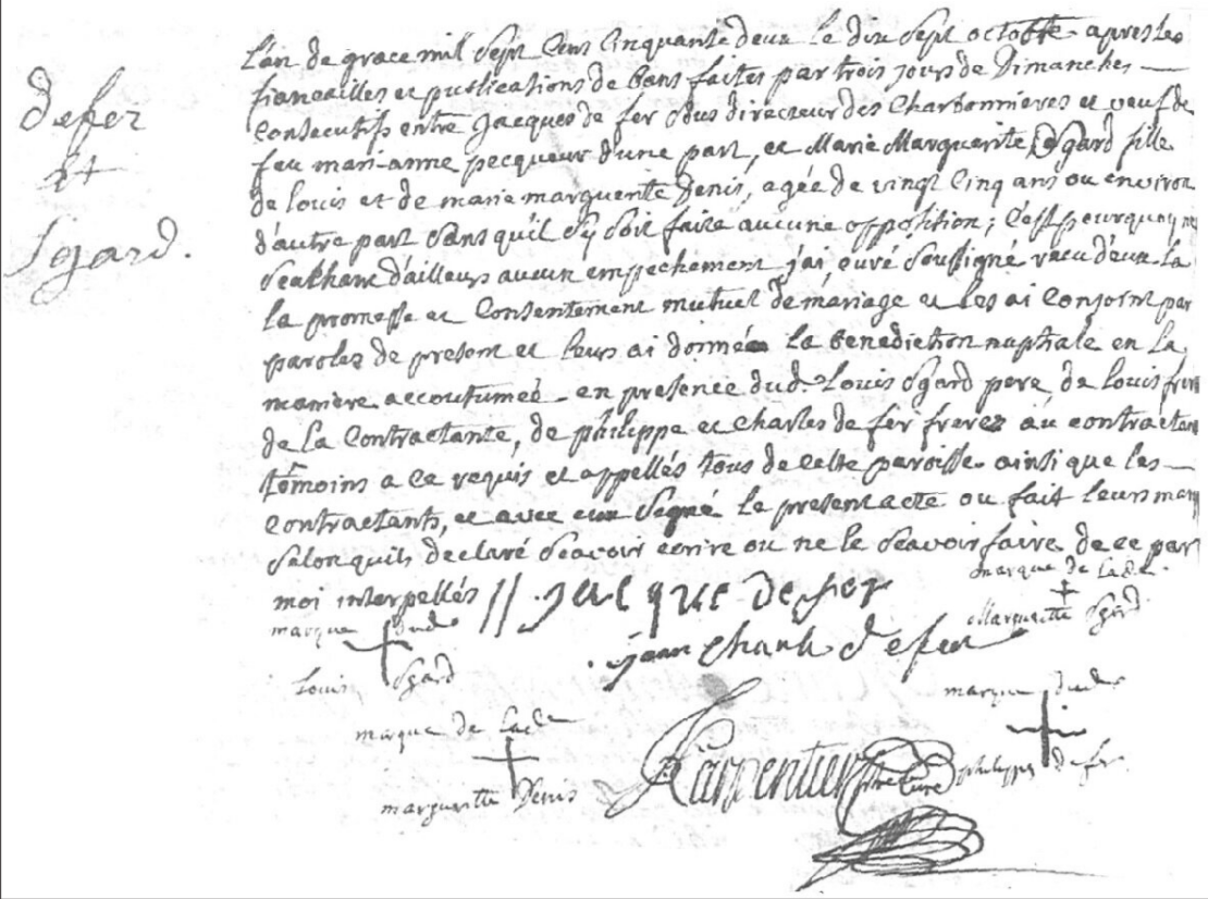 Mariage 1752