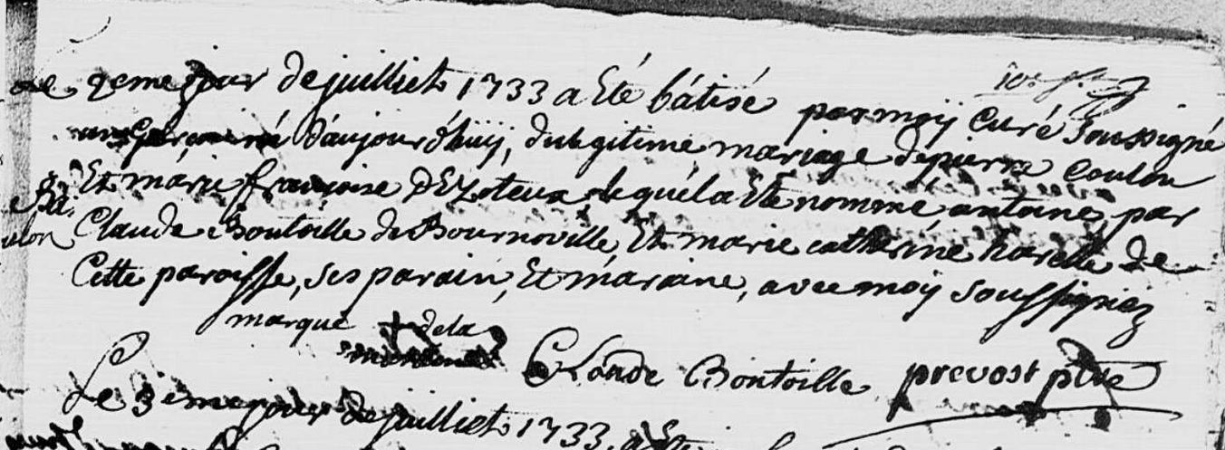 Naissance 1733