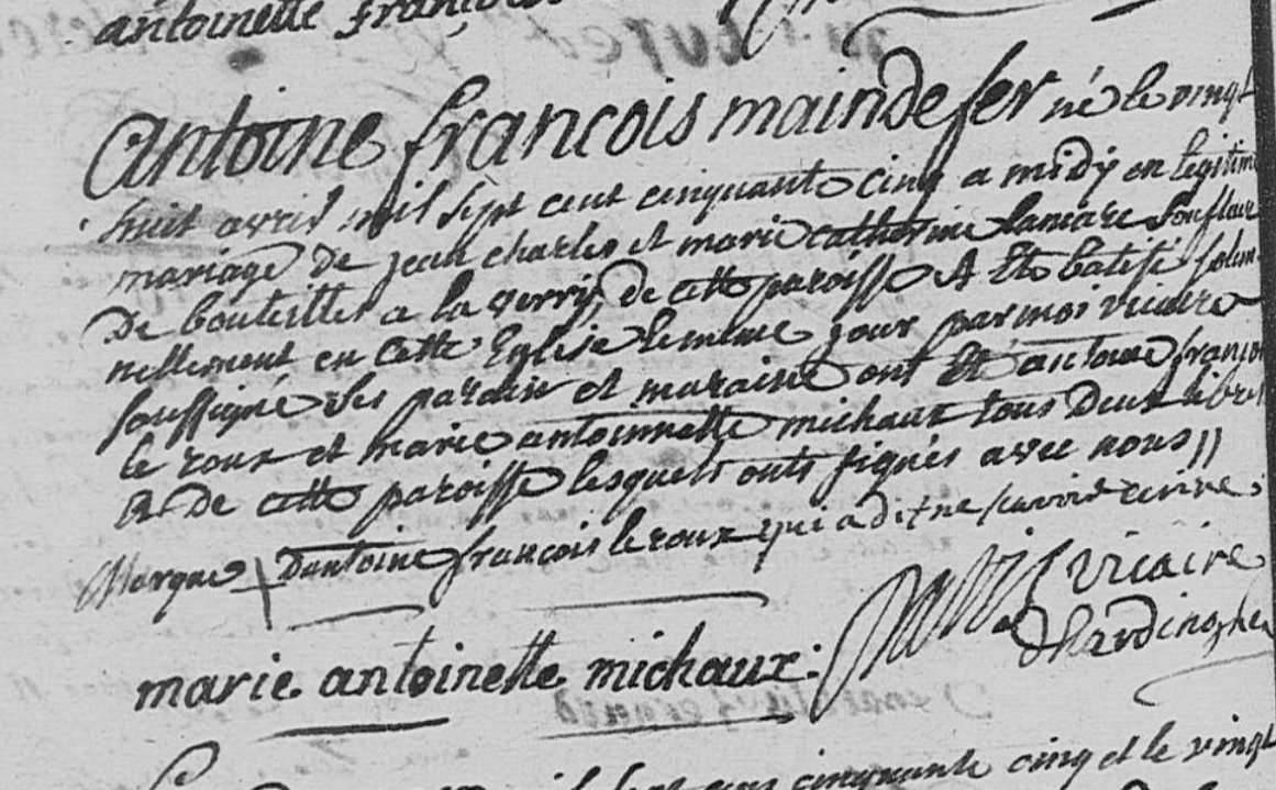 Naissance 1755