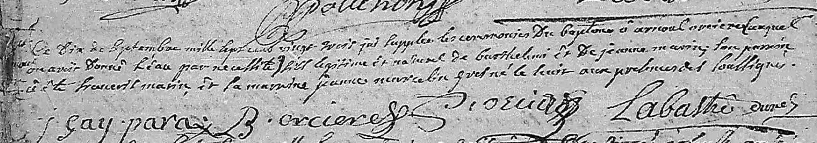 Naissance 1723