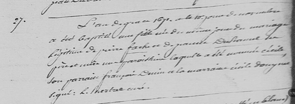 Naissance 1671