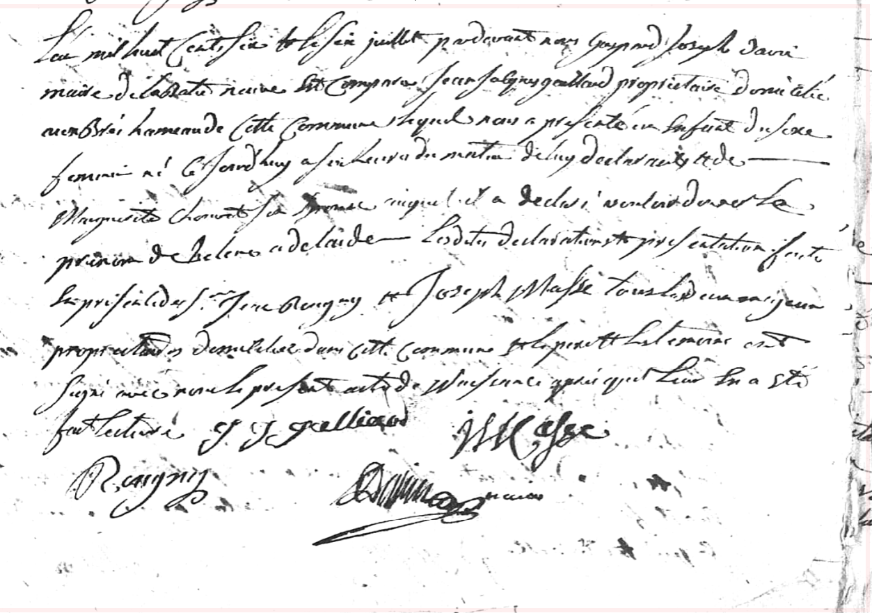 Naissance 1732