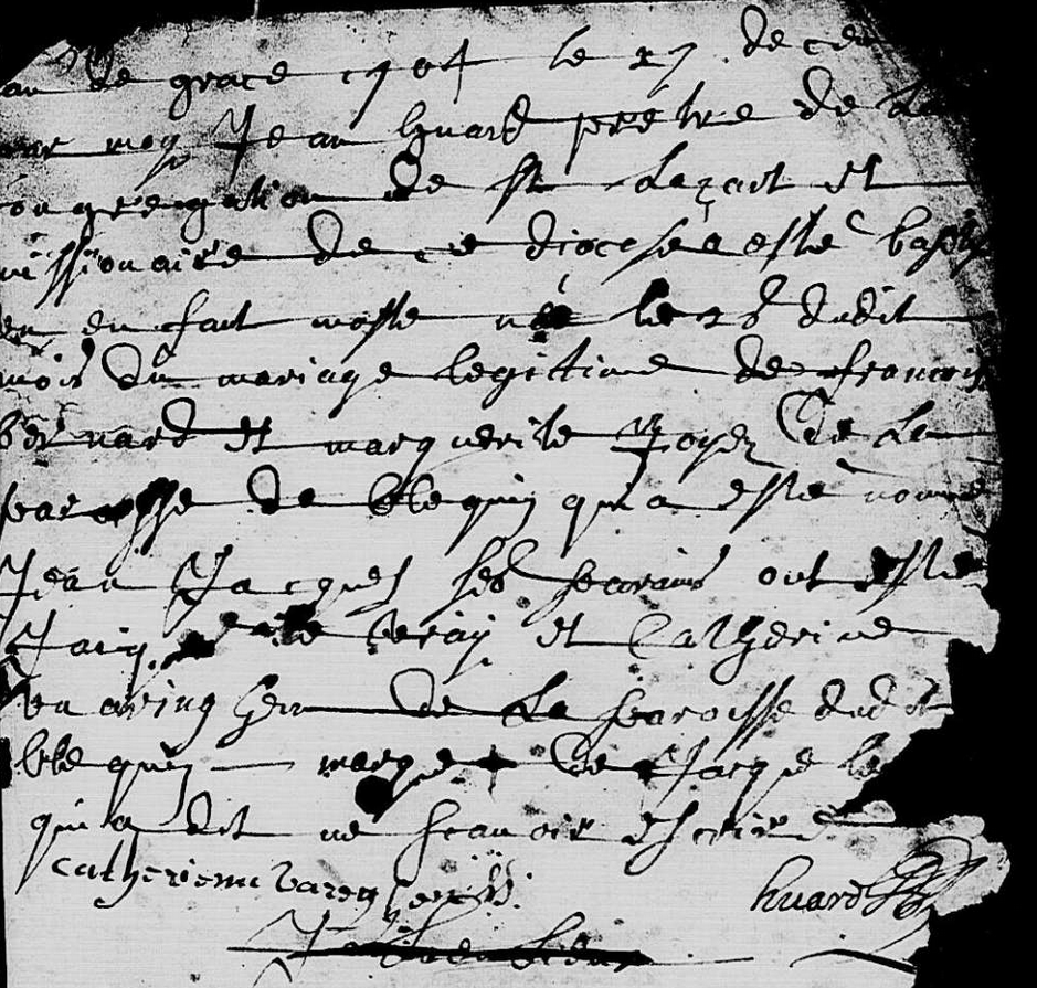 Naissance 1704