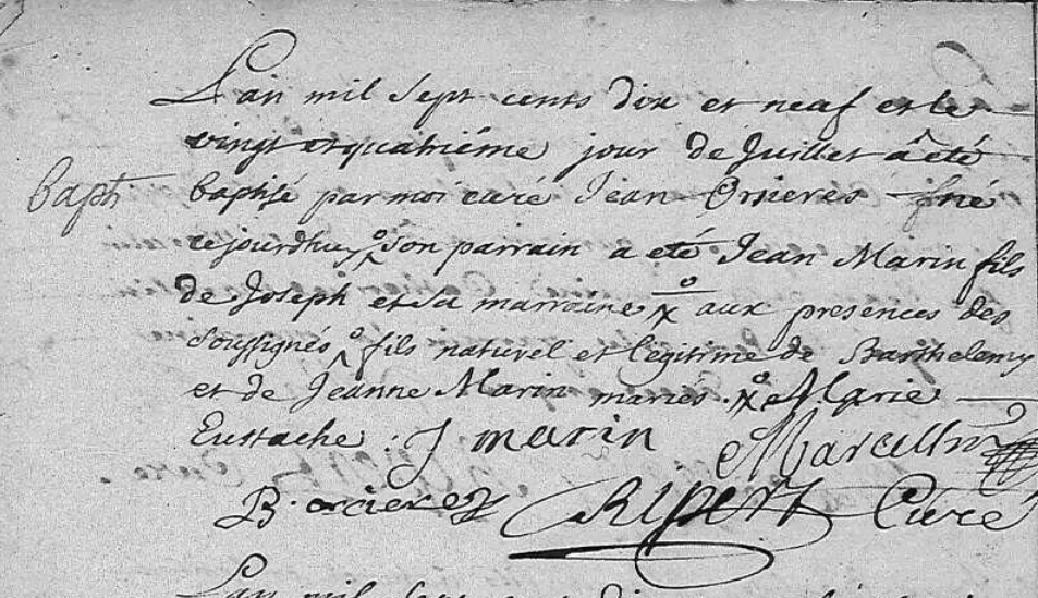 Naissance 1719