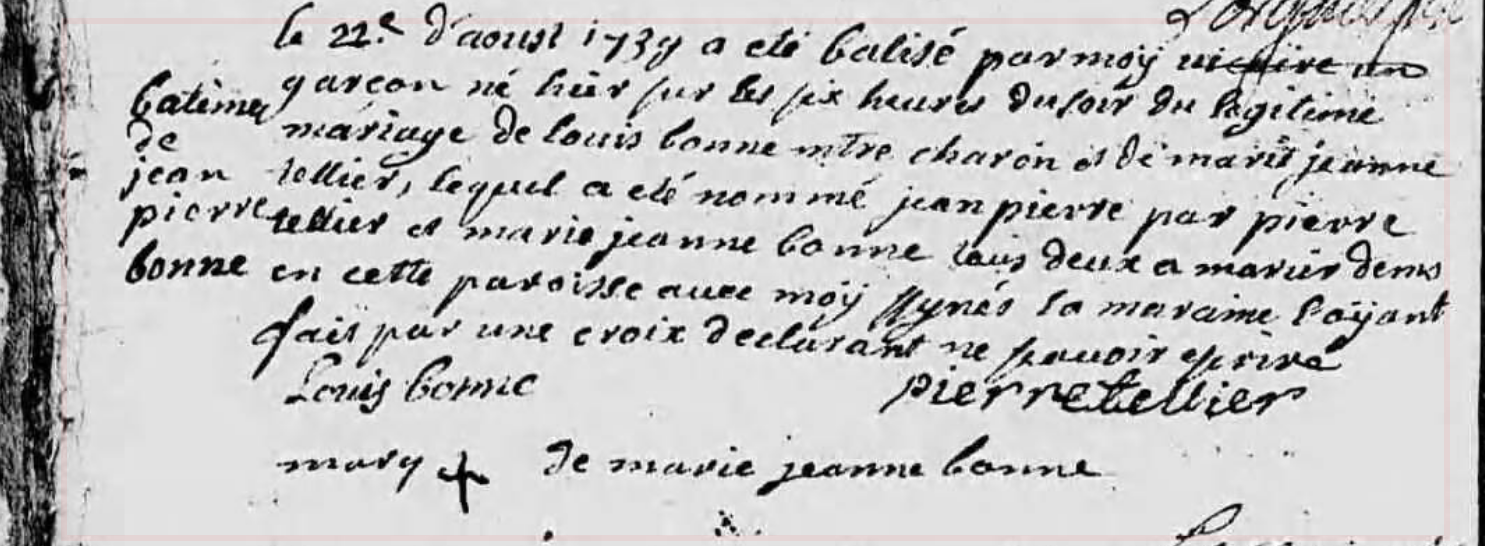 Naissance 1739