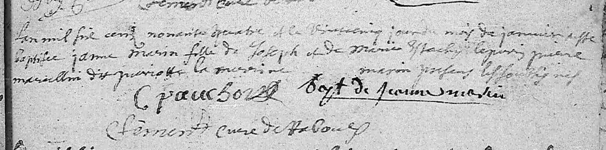 Naissance 1694