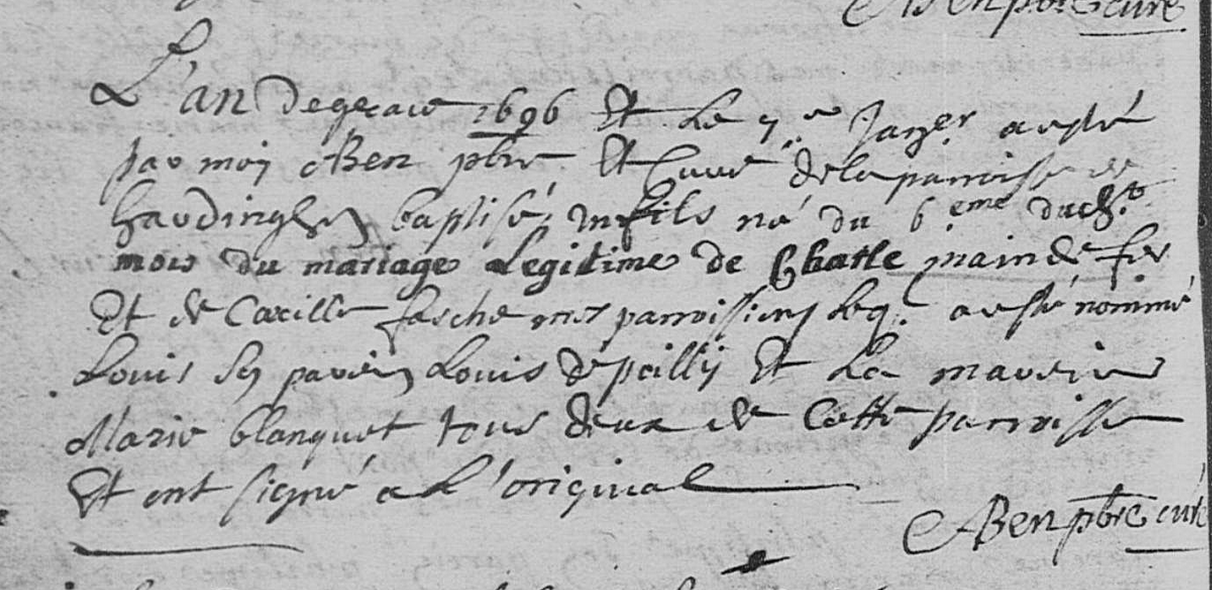 Naissance 1696