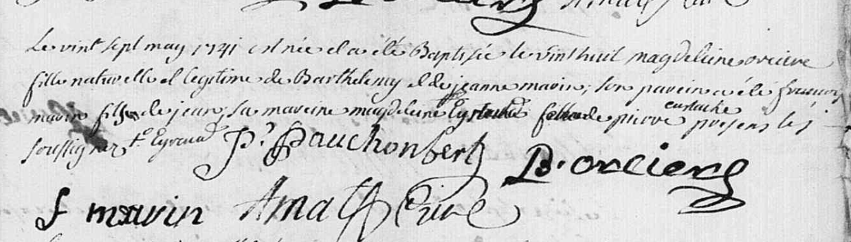 Naissance 1741
